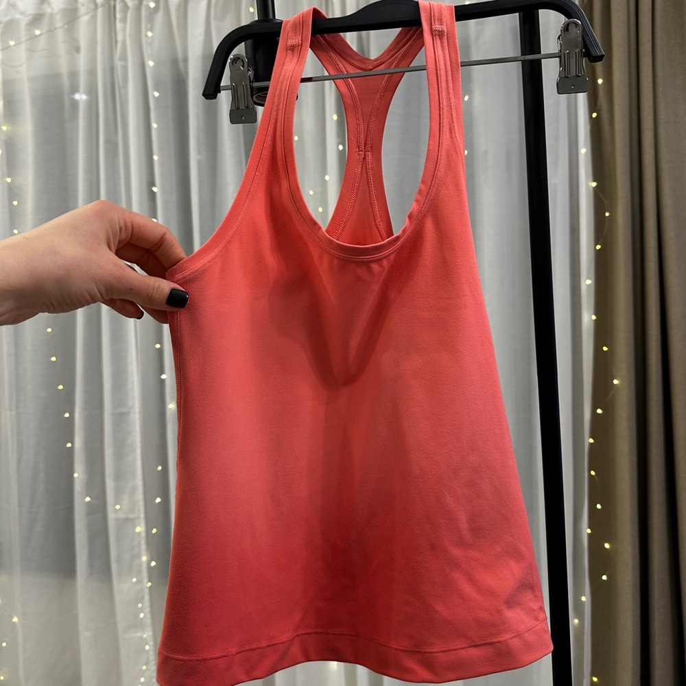 Lululemon Power Y / Racerback Tank – Coral Red